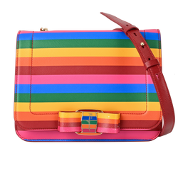 Rainbow Vara Crossbody, Leather, Multi, MII, DB, 2*